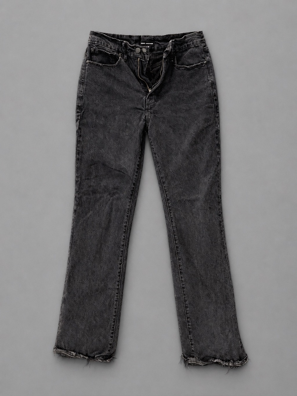 Zara Washed Black Straight-Leg Women's Jeans